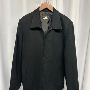 Women's Harris Wallace wool blend  Black Bomber Jacket size 10